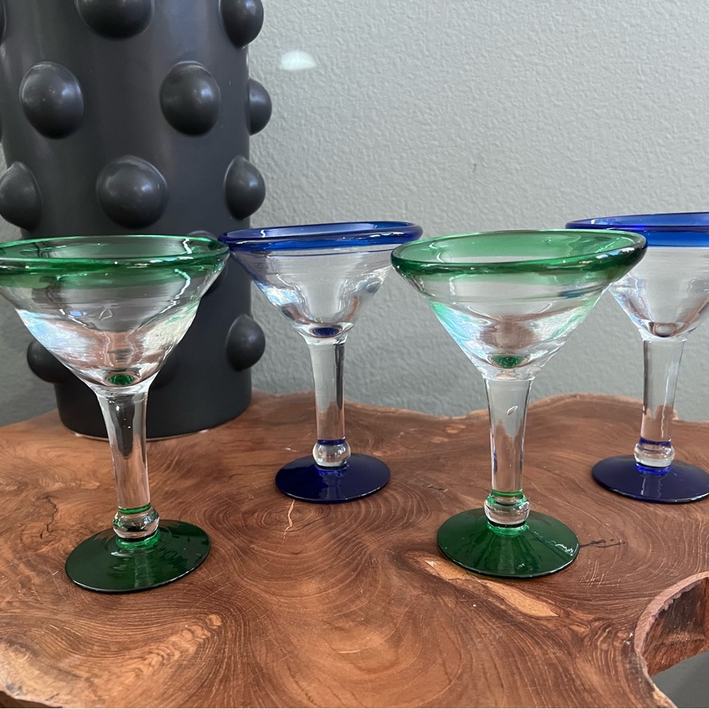 Hand blown martini glasses 🍸